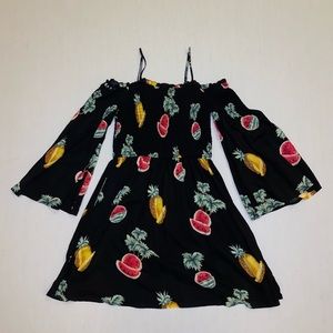 Black mini dress